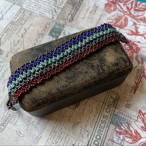 Artisan Beaded flat bracelet